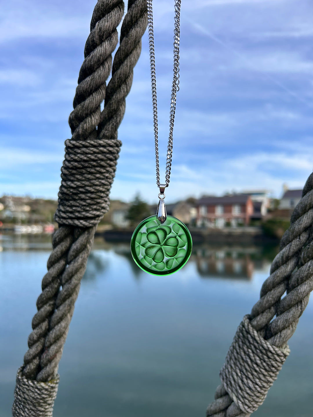 Shamrock Pendant Green